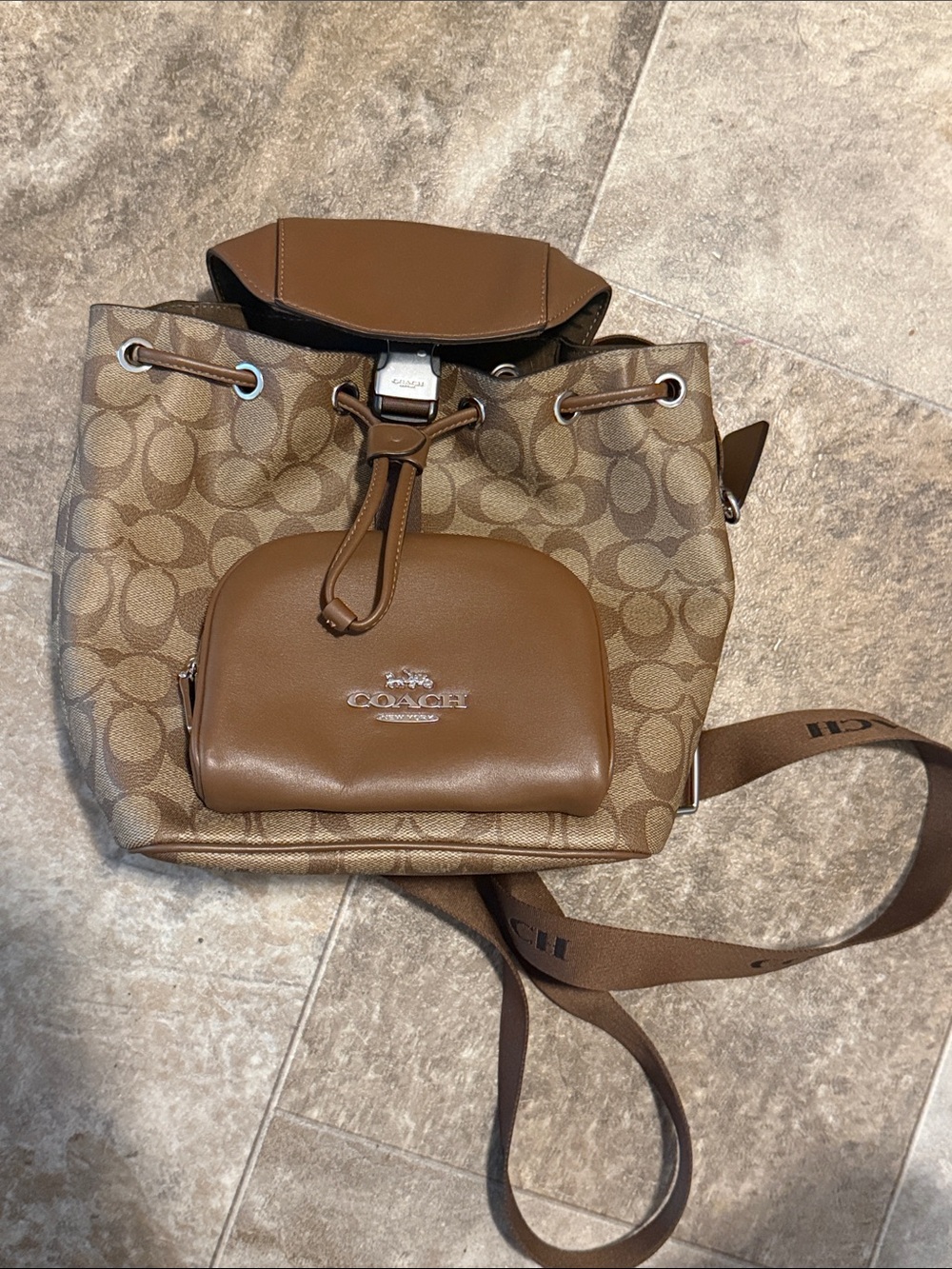 Coach Pace Backpack is Signature Canvas